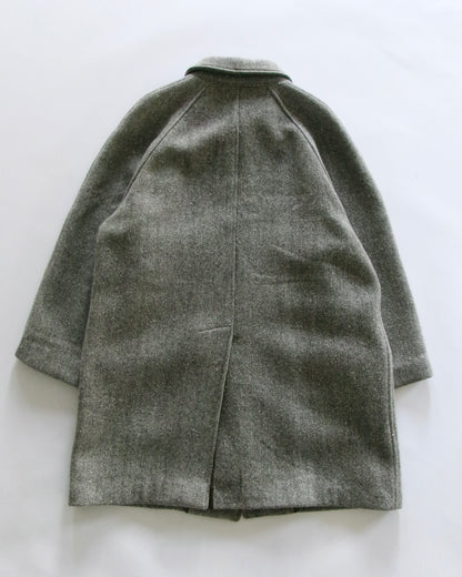 90s GIORGIO ARMANI-LE COLLEZONI special fabric wool coat made in italy