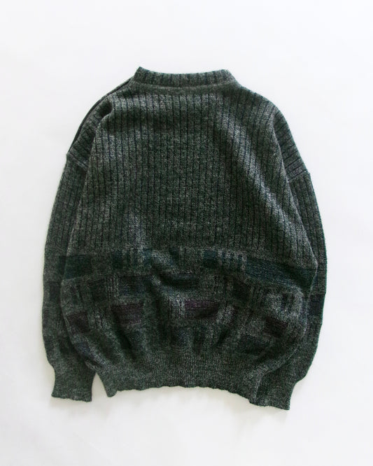 90s JACKY DEER shoulder snap knit