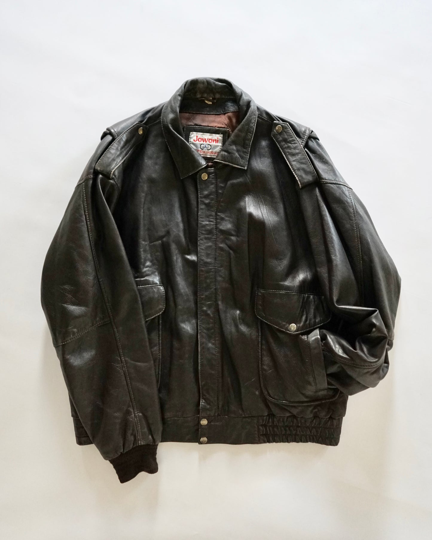 Jawani leather bomber jacket