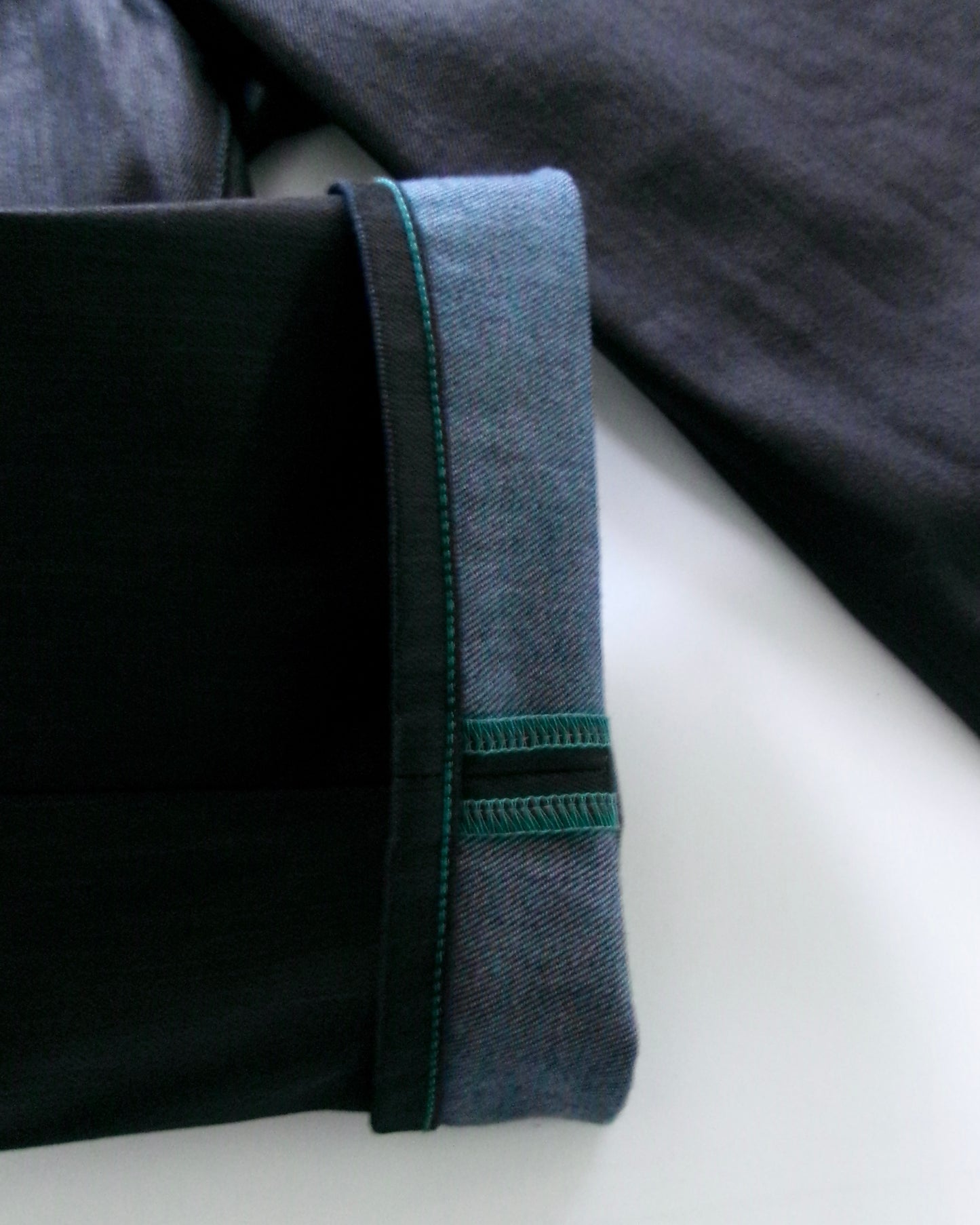 Kiivu denim wide trouser - 12.5oz Rainbow Denim + SUMI