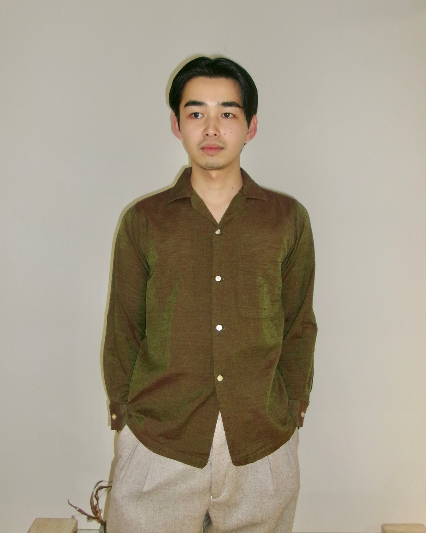 60's ARROW open collar shirts