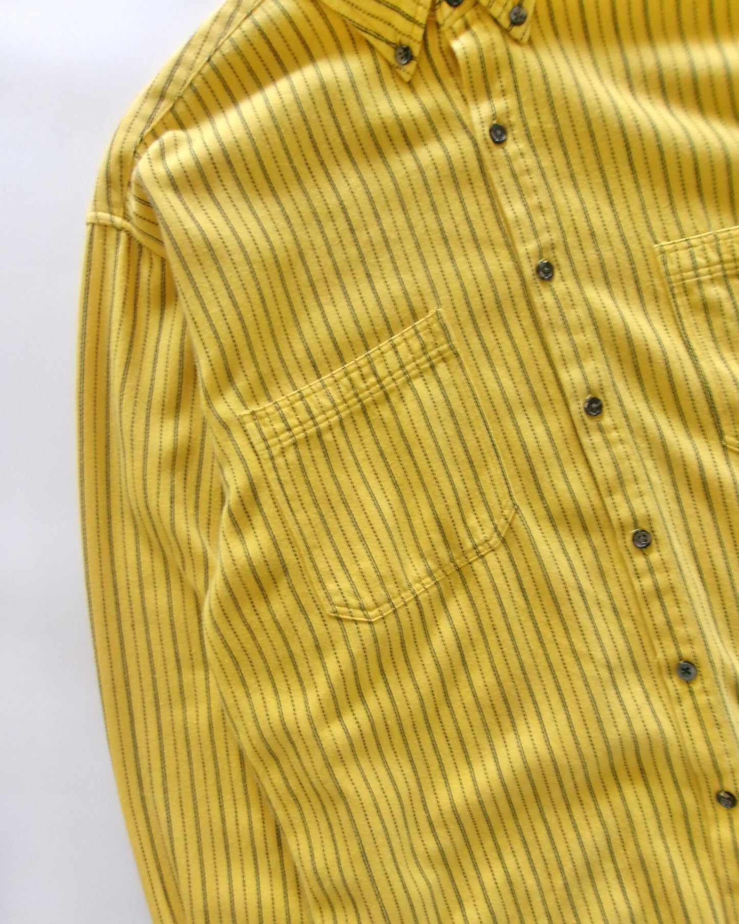 OLD GAP stripe flannel shirts yellow