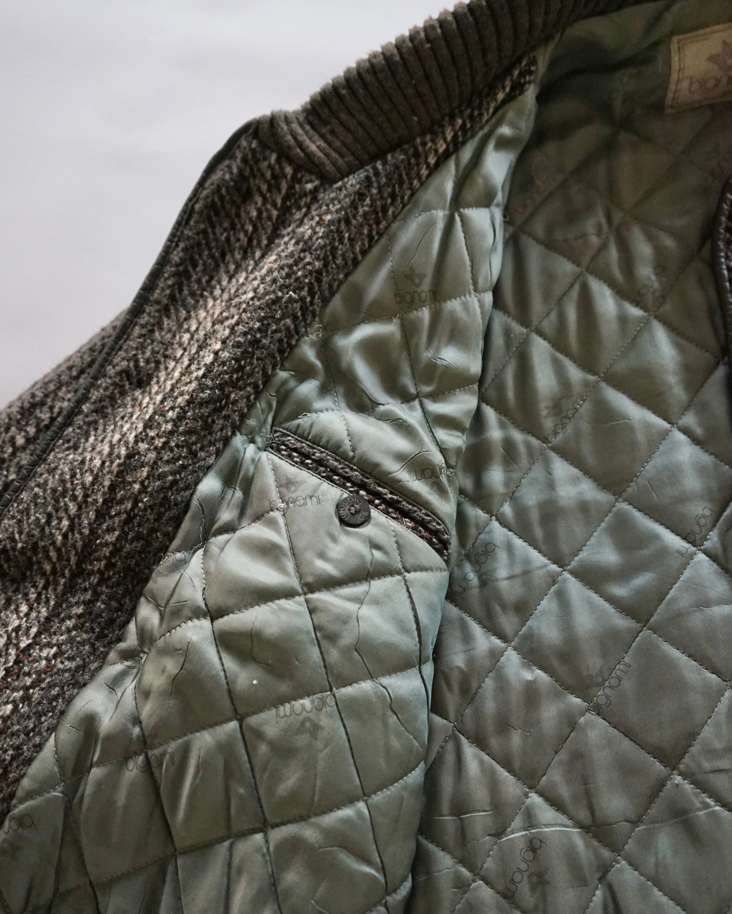 80~90s bignami knit bomber jacket