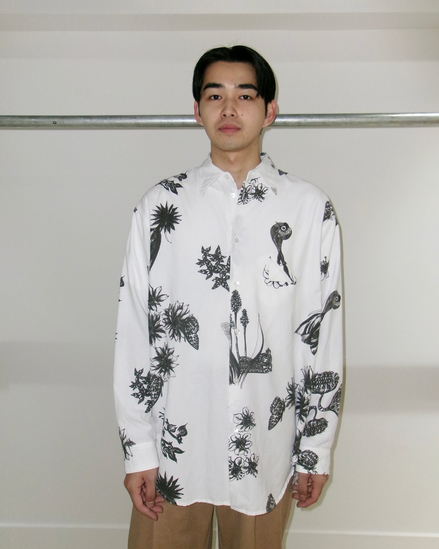 Kiivu L/SHT- Hand Drawing SUMI Printing