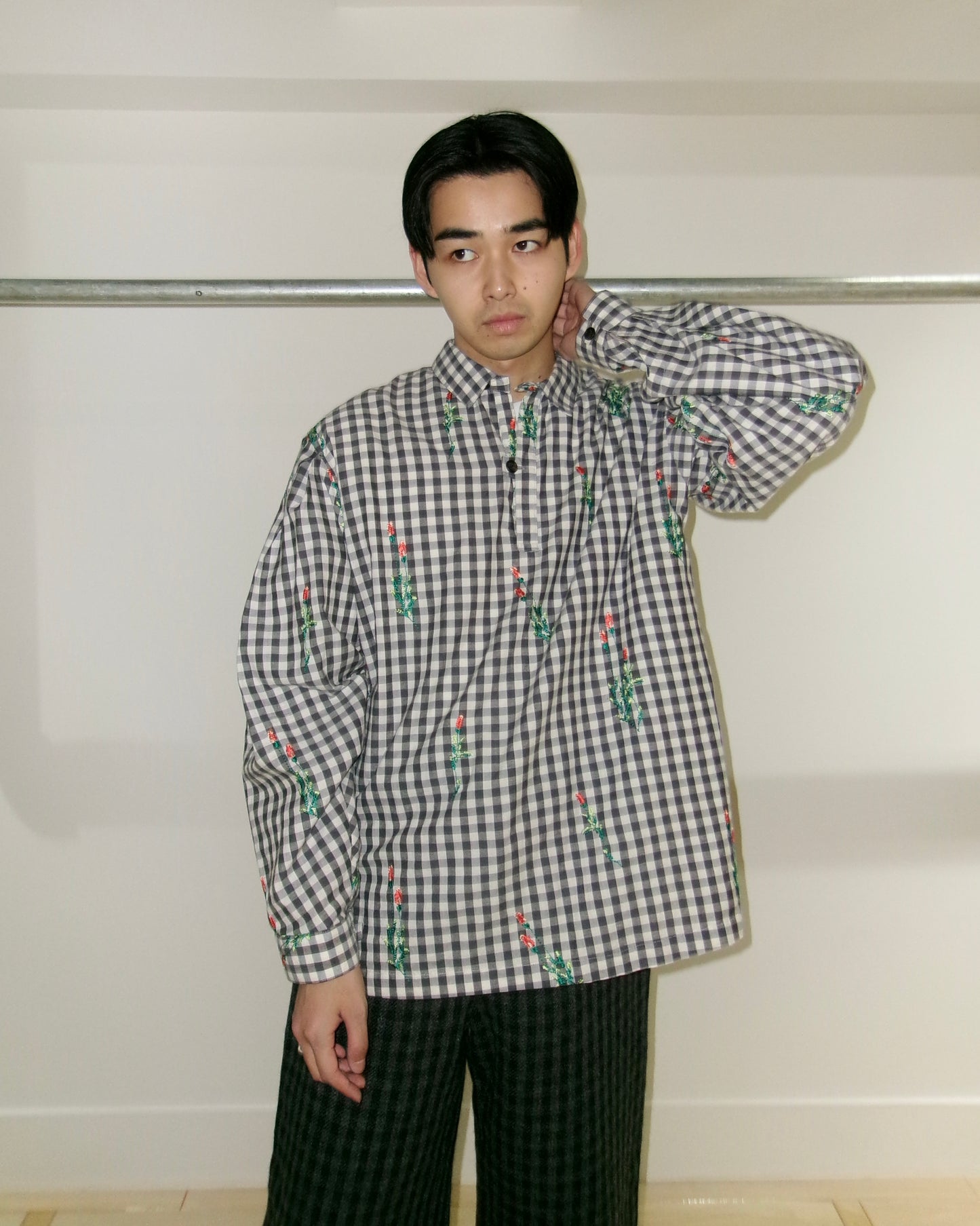 oira pullover shirt - gingham