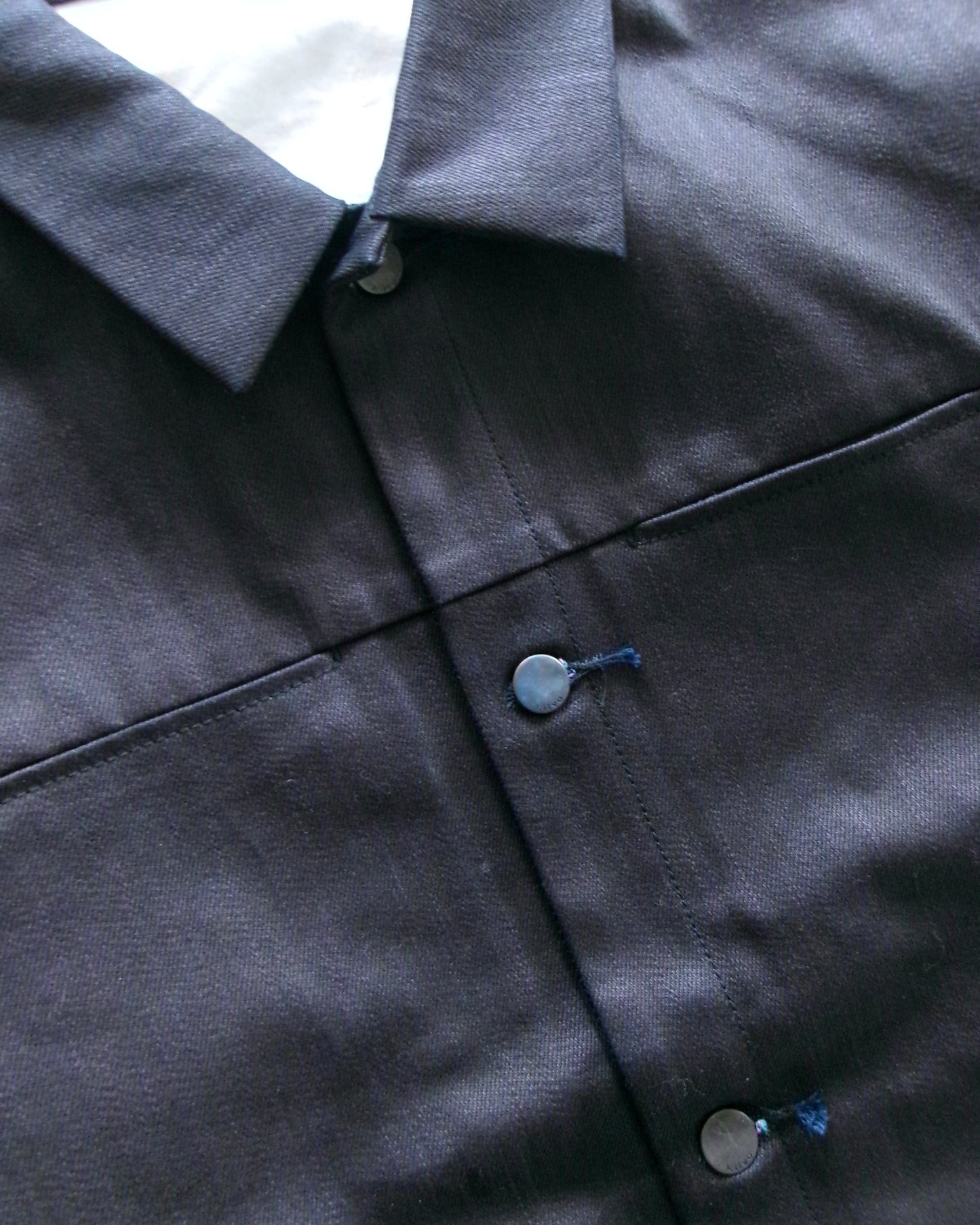 Kiivu denim trucker jacket - 12.5oz Rainbow Denim + SUMI