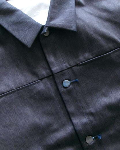 Kiivu denim trucker jacket - 12.5oz Rainbow Denim + SUMI