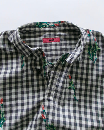 oira pullover shirt - gingham