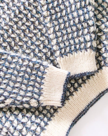 80s GIMBELS honeycomb waffle stitch knit