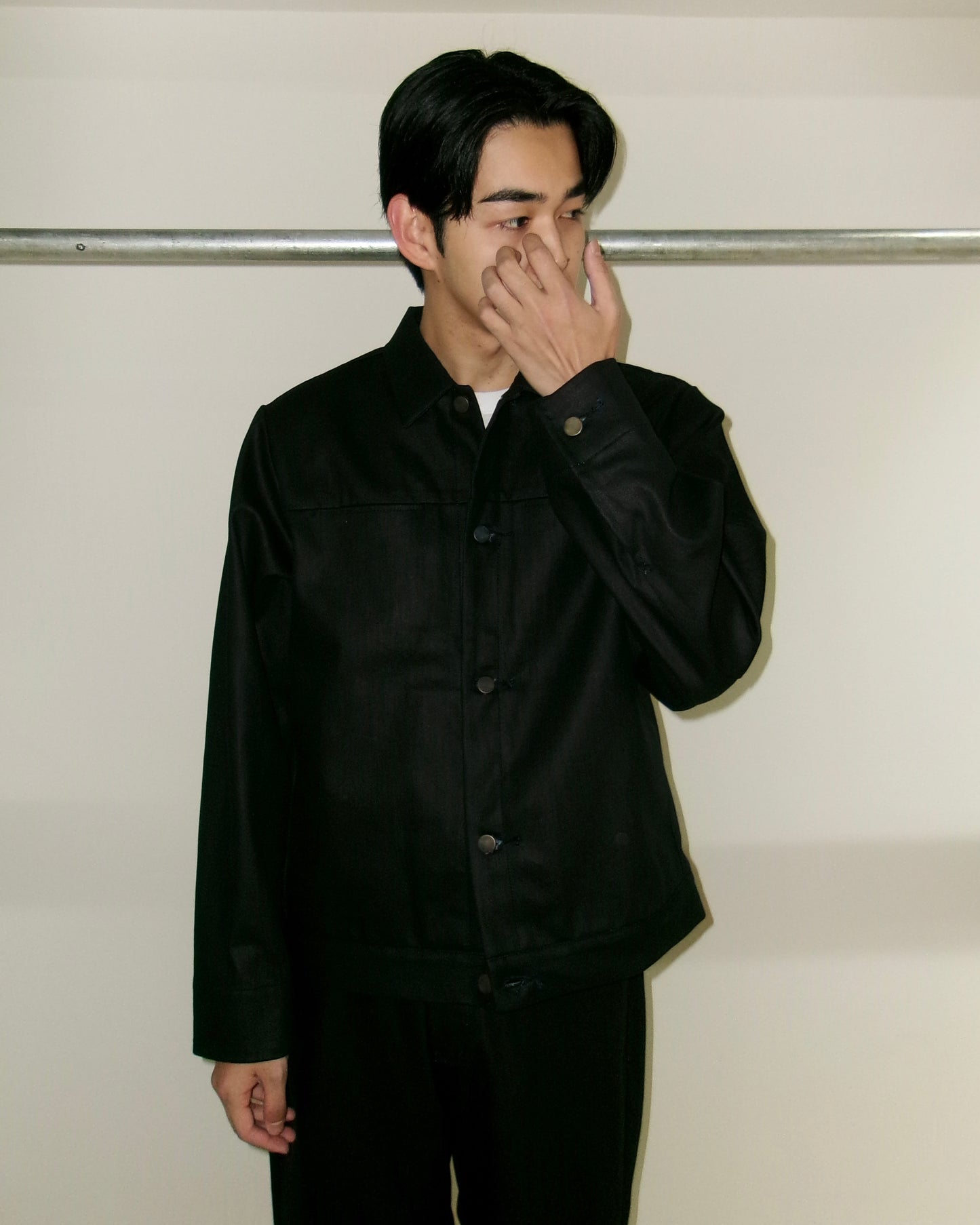 Kiivu denim trucker jacket - 12.5oz Rainbow Denim + SUMI