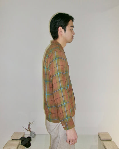 TOWNCRAFT rayon check shirt
