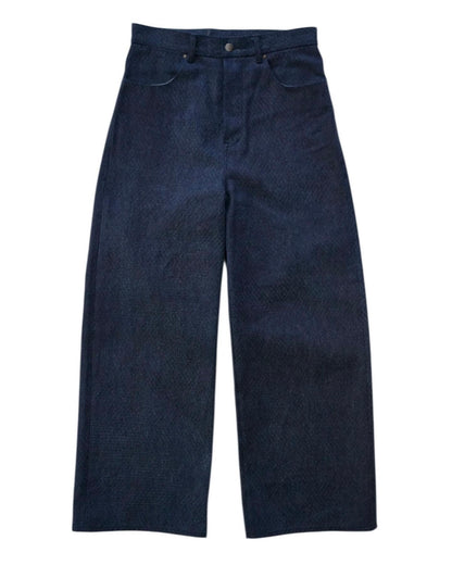 DENIM CURVY LEG TROUSER- 12.5oz Rainbow Denim + Needles -