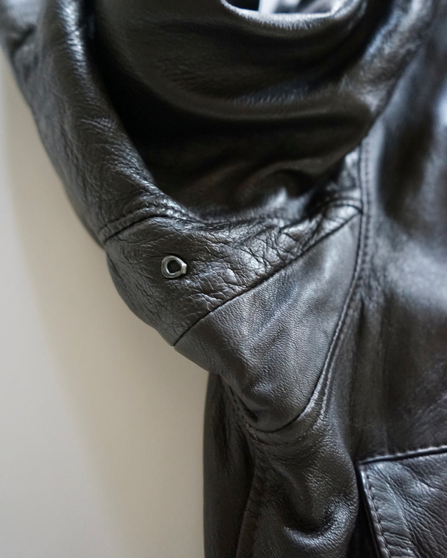 Jawani leather bomber jacket