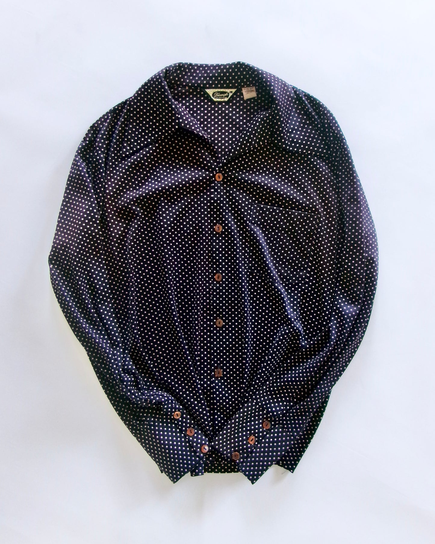 70s dot pattern shirt