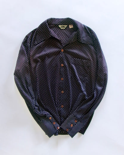 70s dot pattern shirt