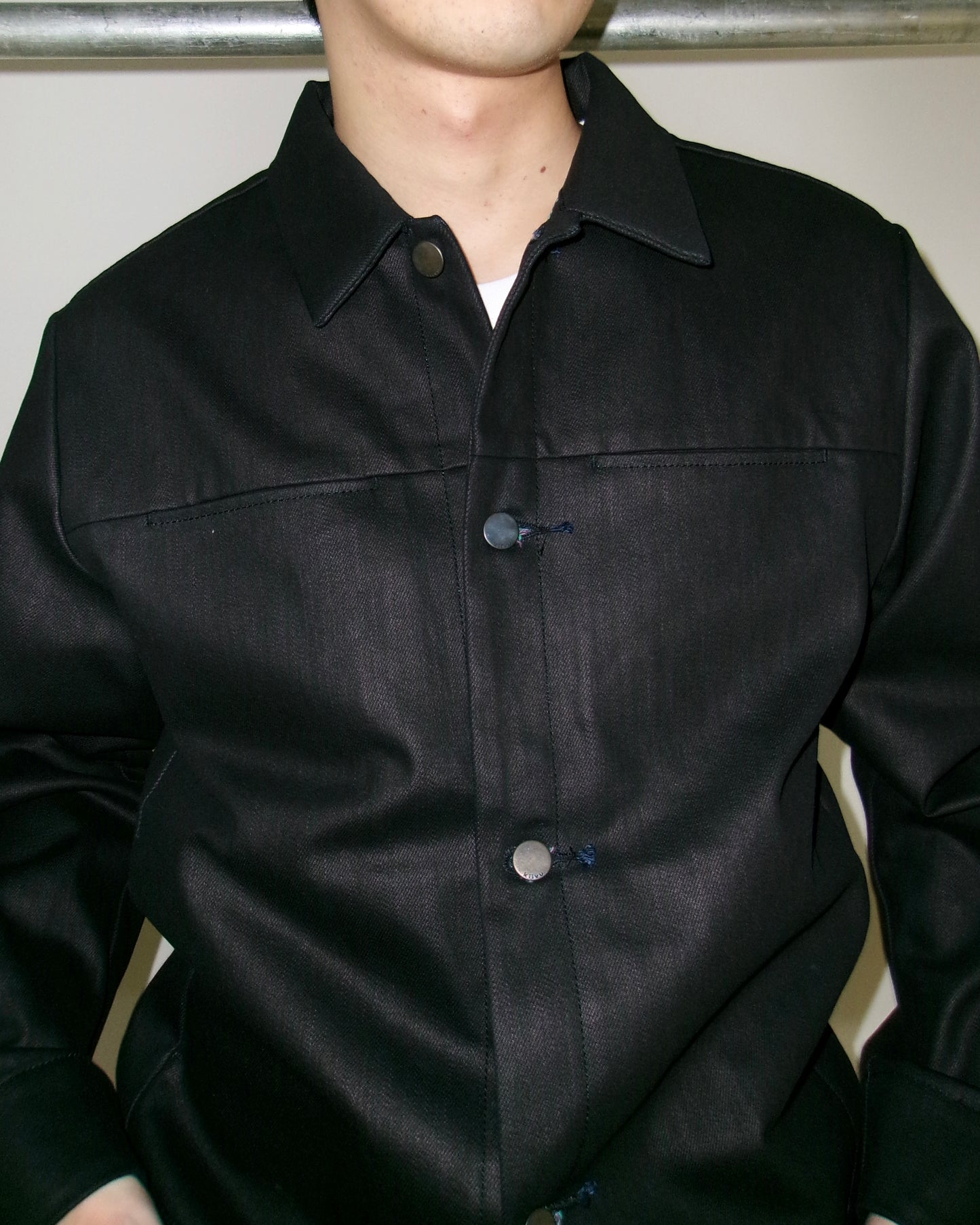 Kiivu denim trucker jacket - 12.5oz Rainbow Denim + SUMI