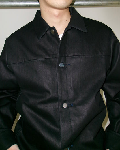 Kiivu denim trucker jacket - 12.5oz Rainbow Denim + SUMI