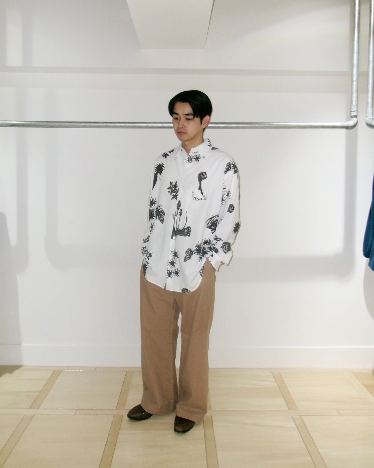 Kiivu L/SHT- Hand Drawing SUMI Printing