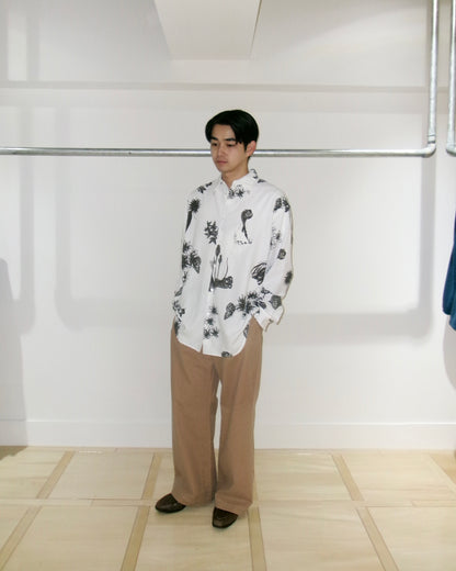 Kiivu L/SHT- Hand Drawing SUMI Printing