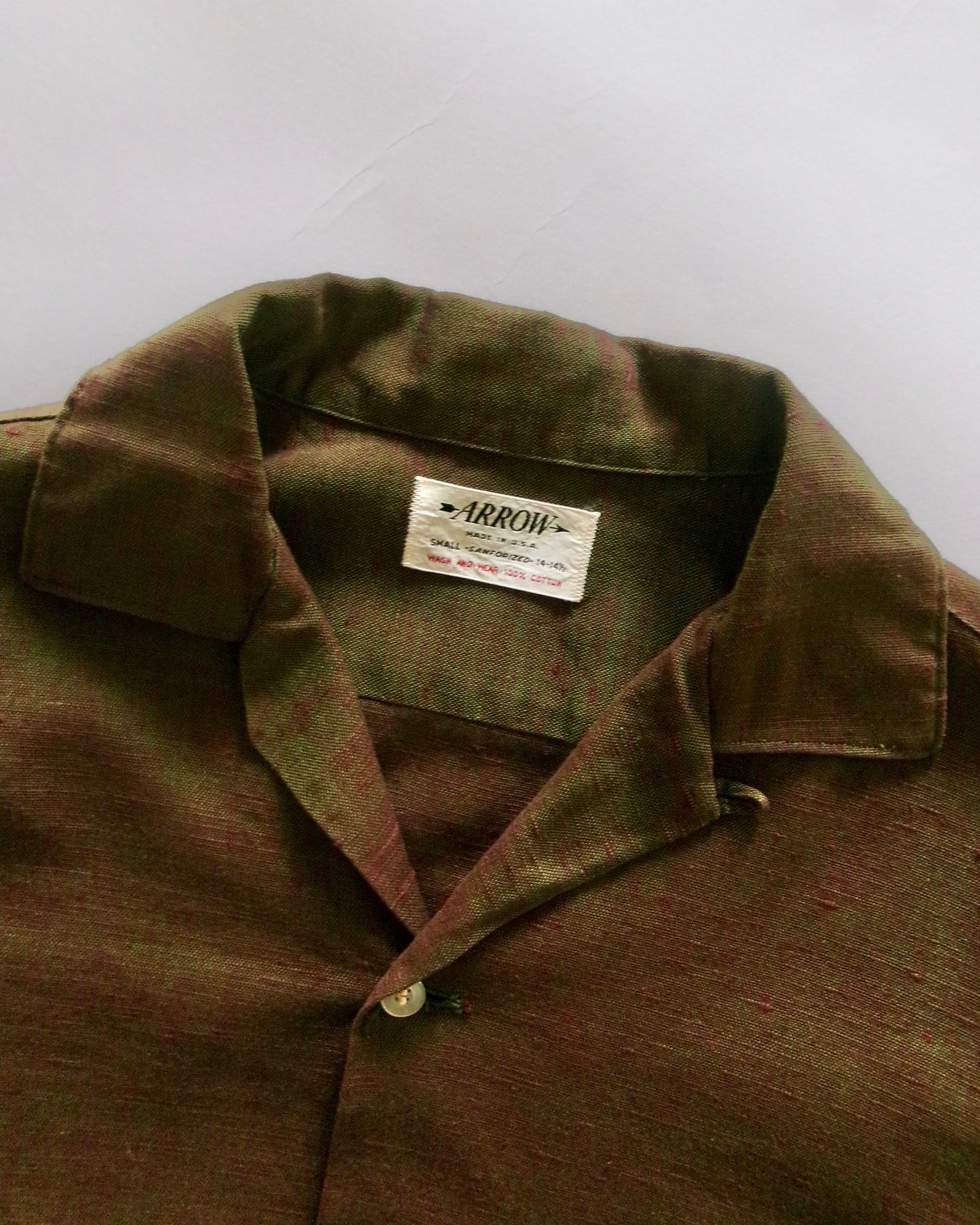 60's ARROW open collar shirts