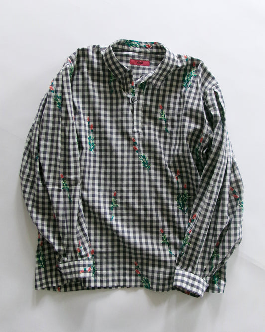 oira pullover shirt - gingham