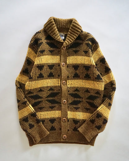 80s AMANA geometry native cowichan jacket
