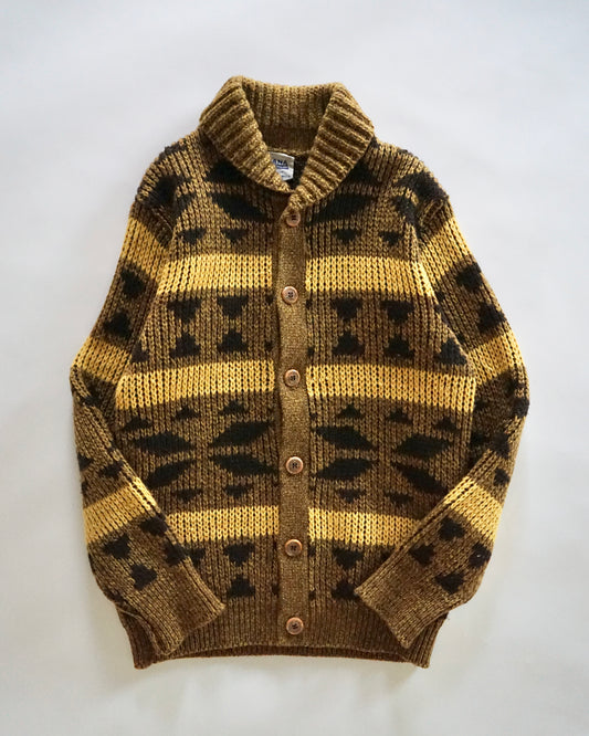 80s AMANA geometry native cowichan jacket