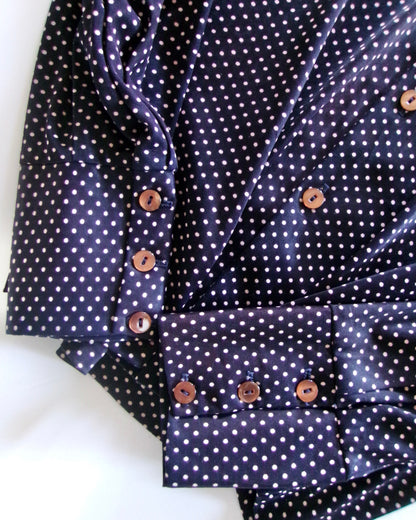 70s dot pattern shirt
