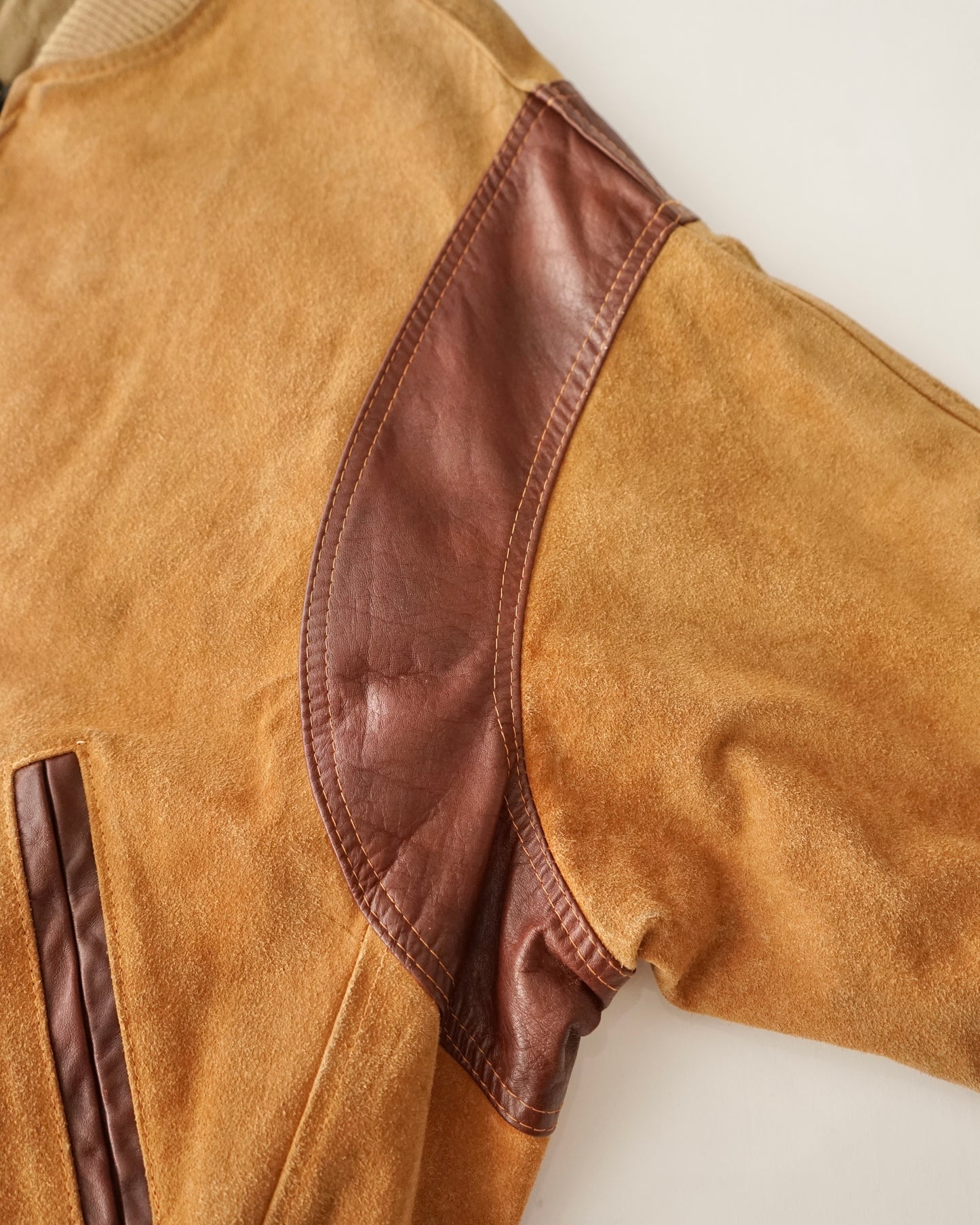 80s B style suede blouson