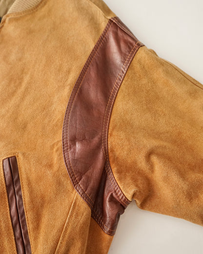 80s B style suede blouson