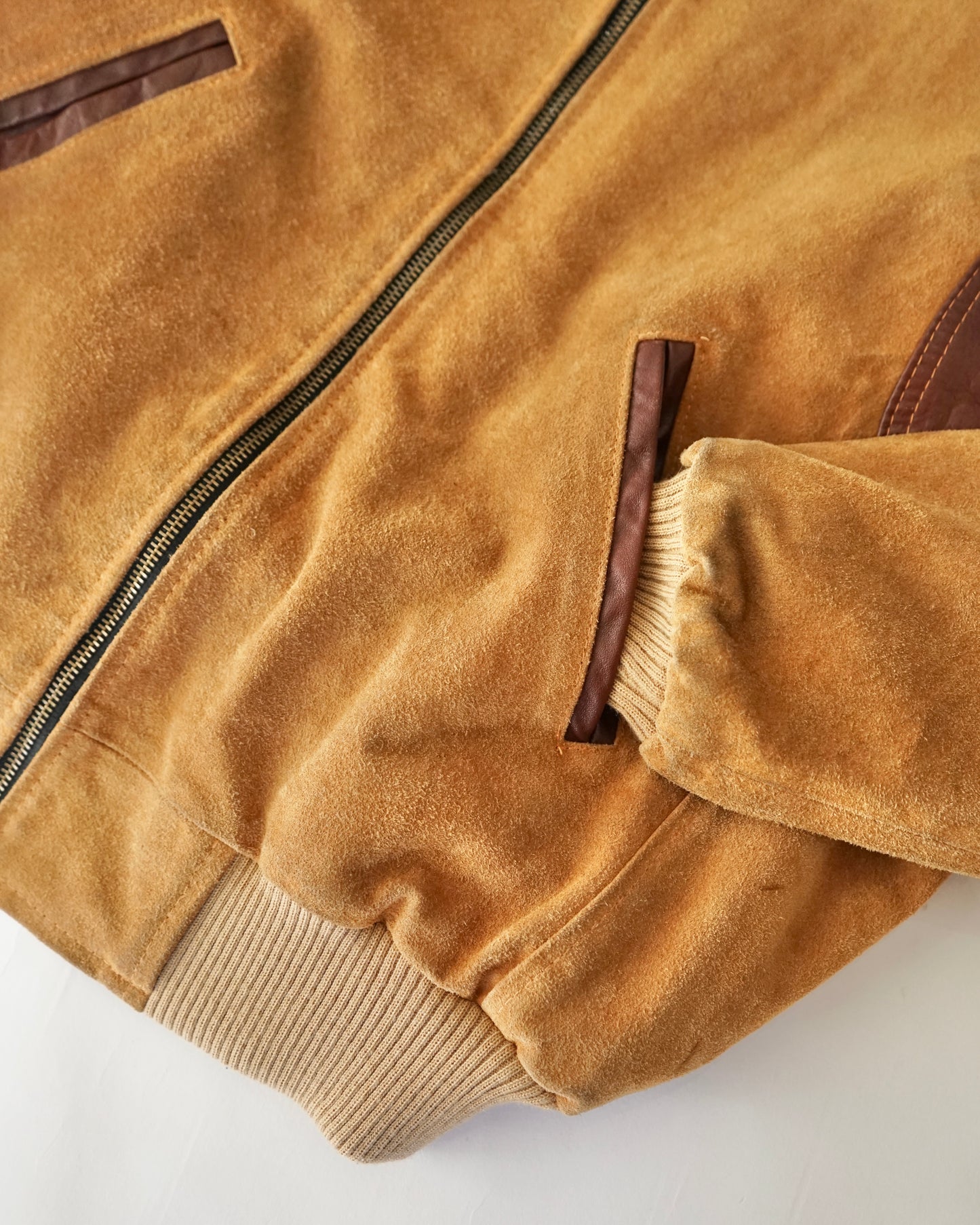 80s B style suede blouson