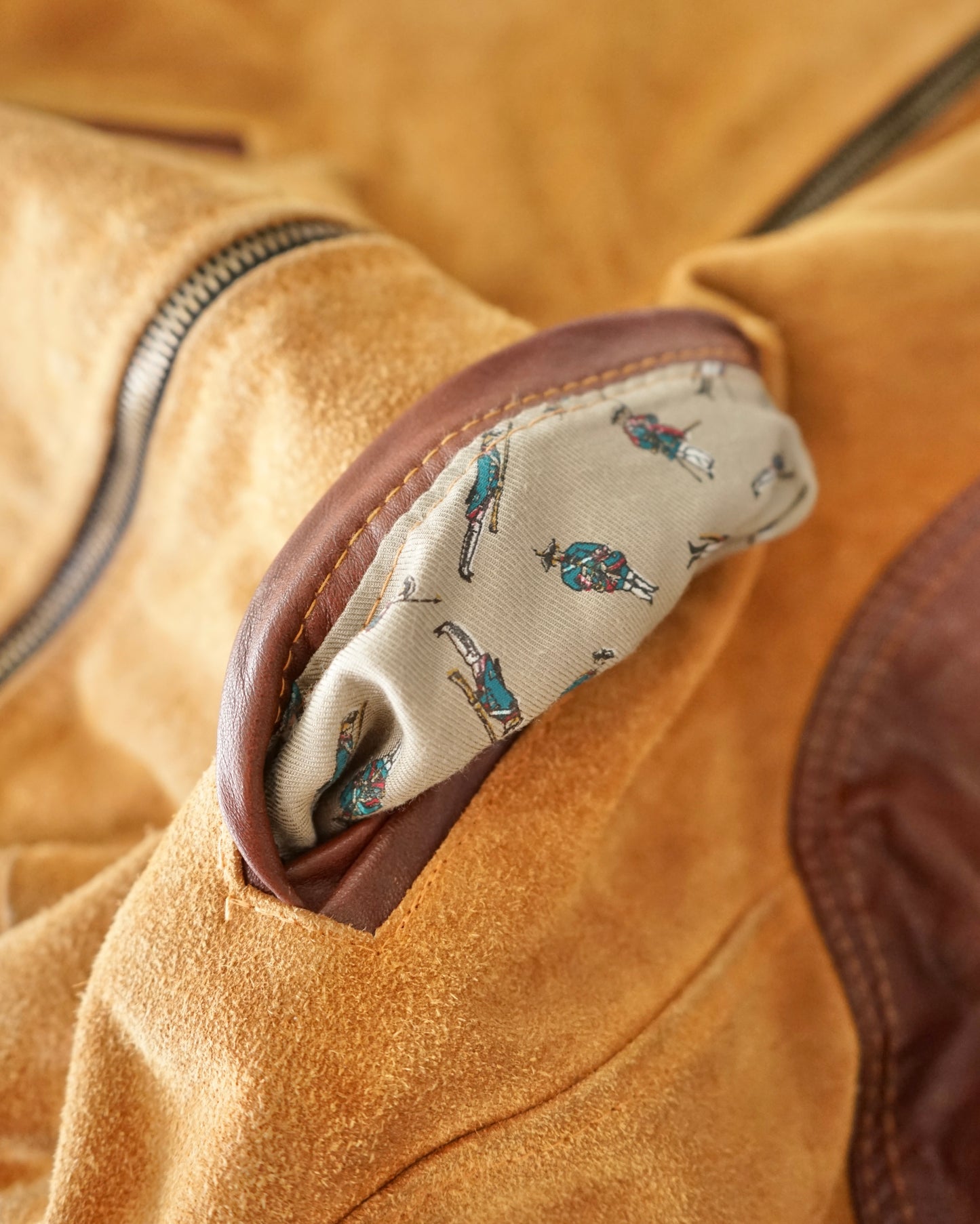 80s B style suede blouson