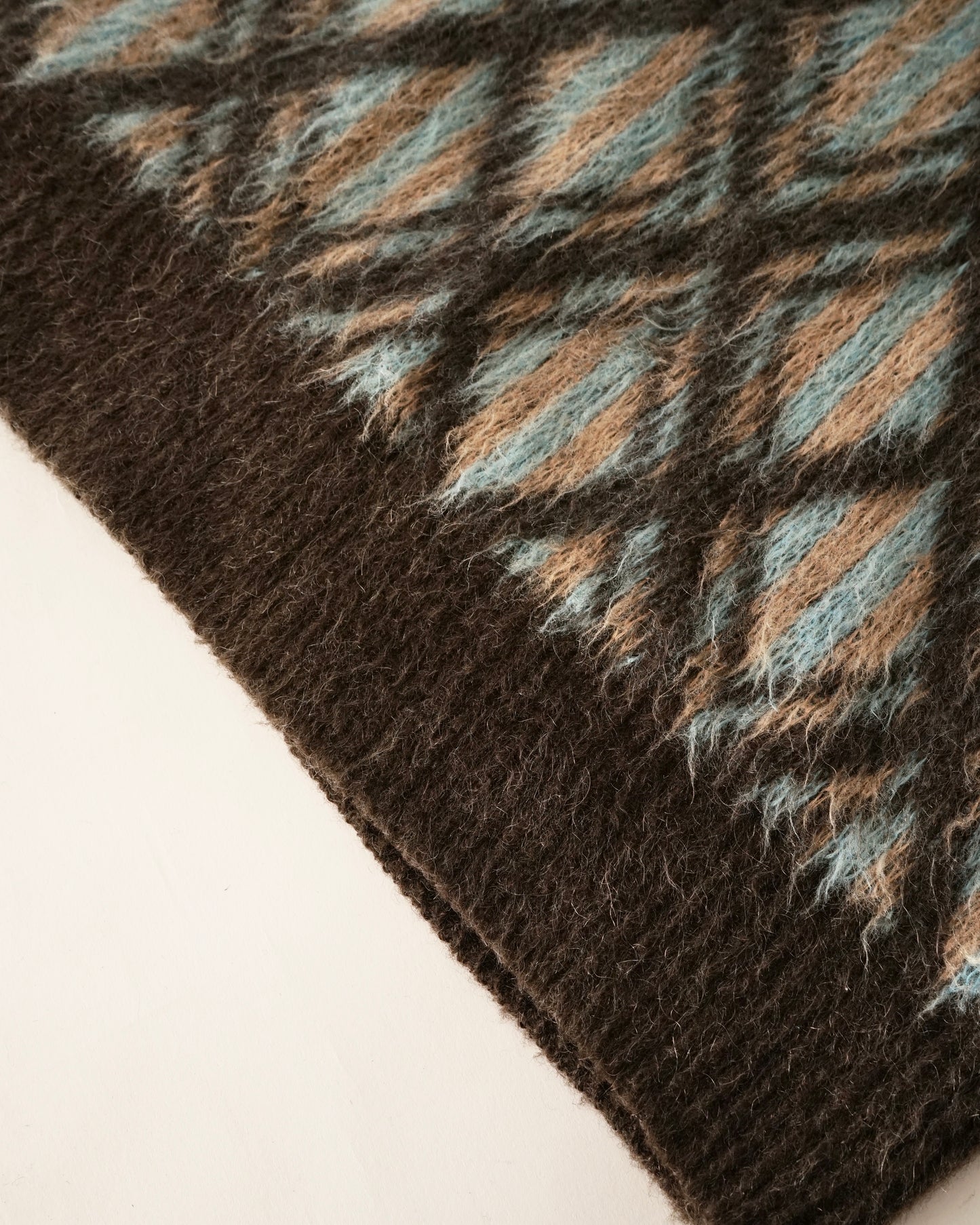 70s KENNINGTON diamond pattern mohair vest