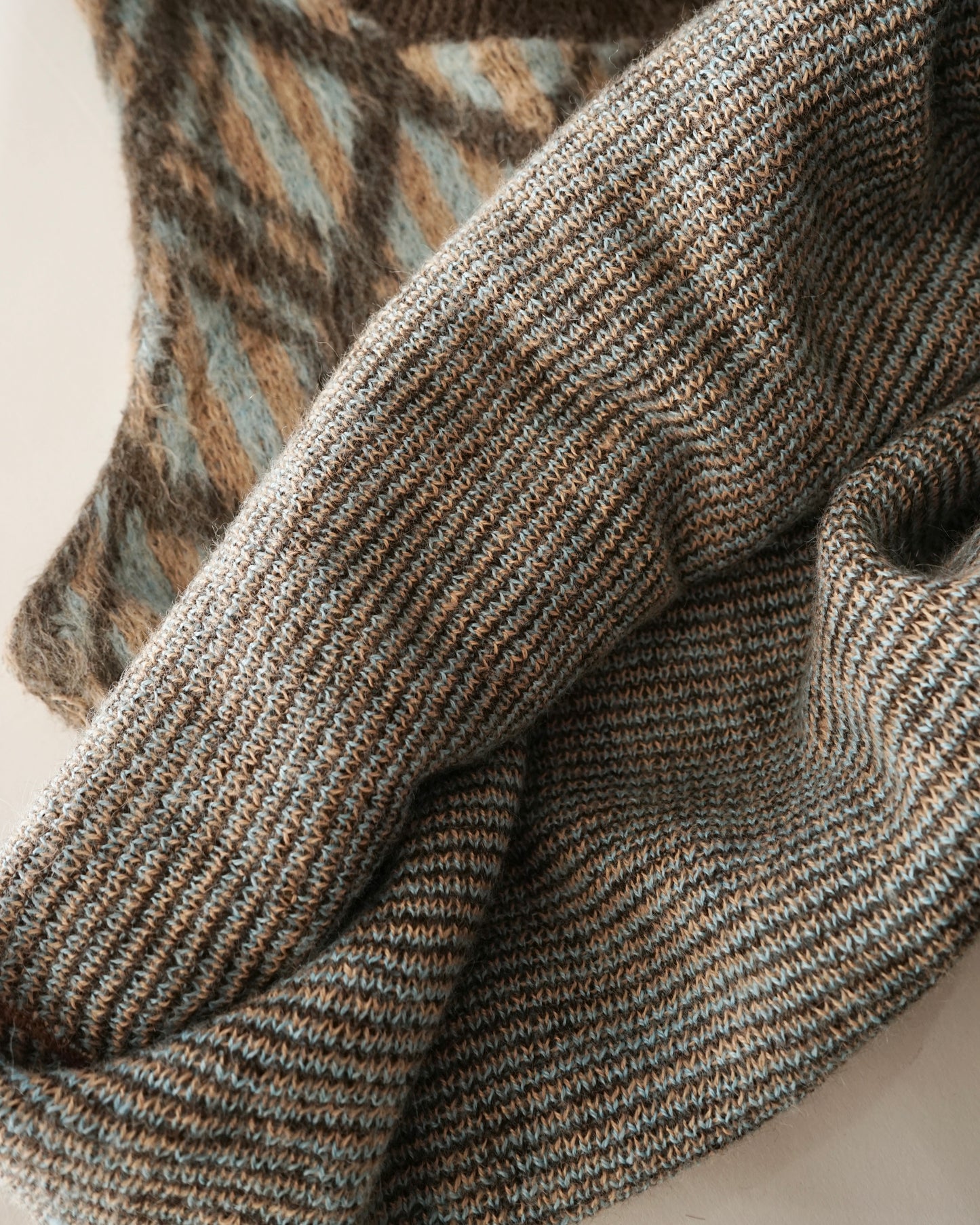 70s KENNINGTON diamond pattern mohair vest