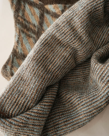 70s KENNINGTON diamond pattern mohair vest