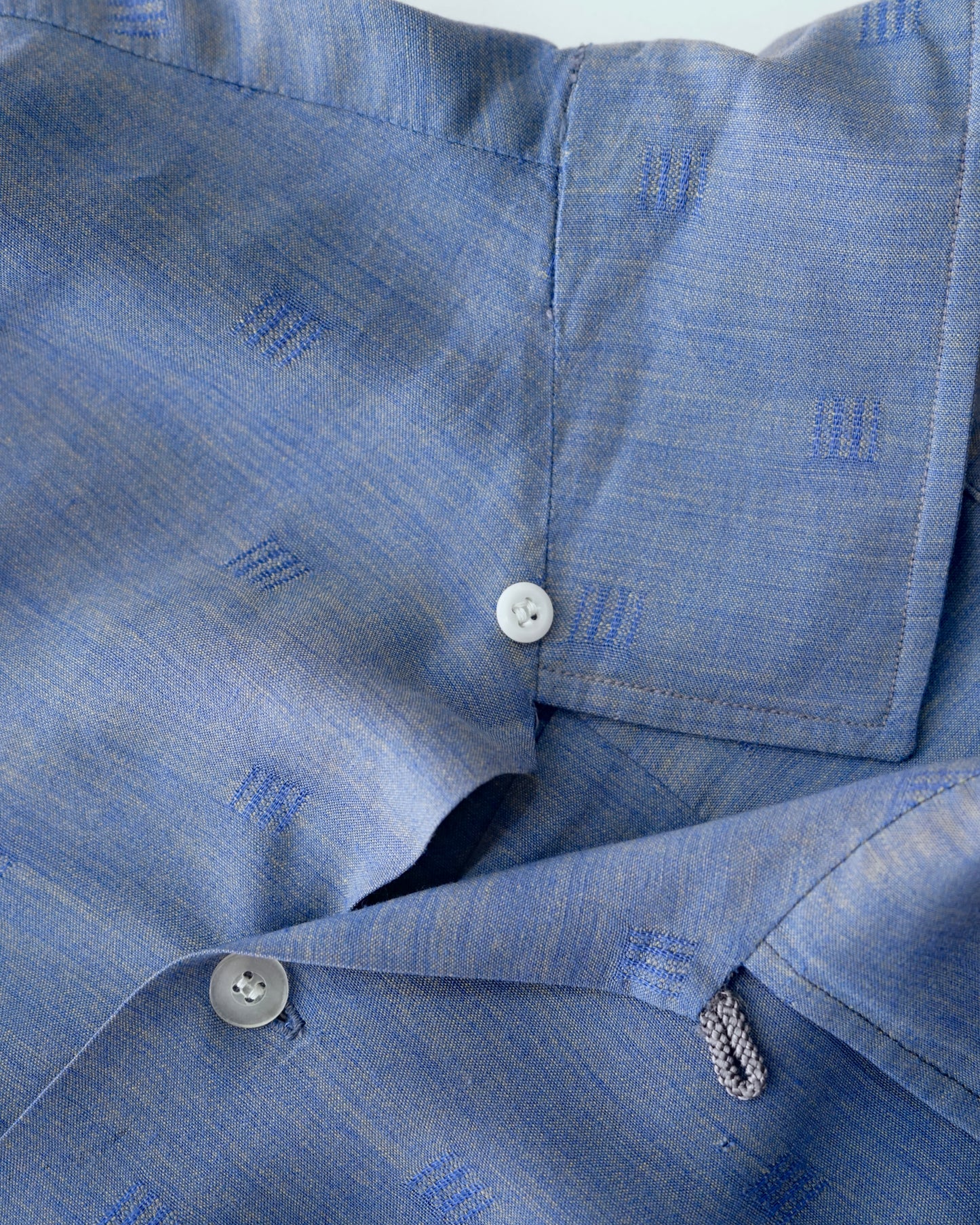 50s Jacquard Weave Rayon Shirt