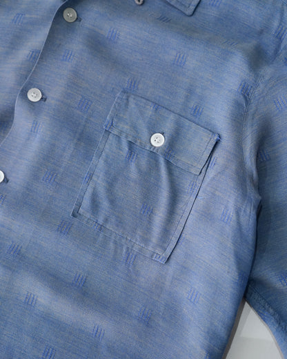 50s Jacquard Weave Rayon Shirt