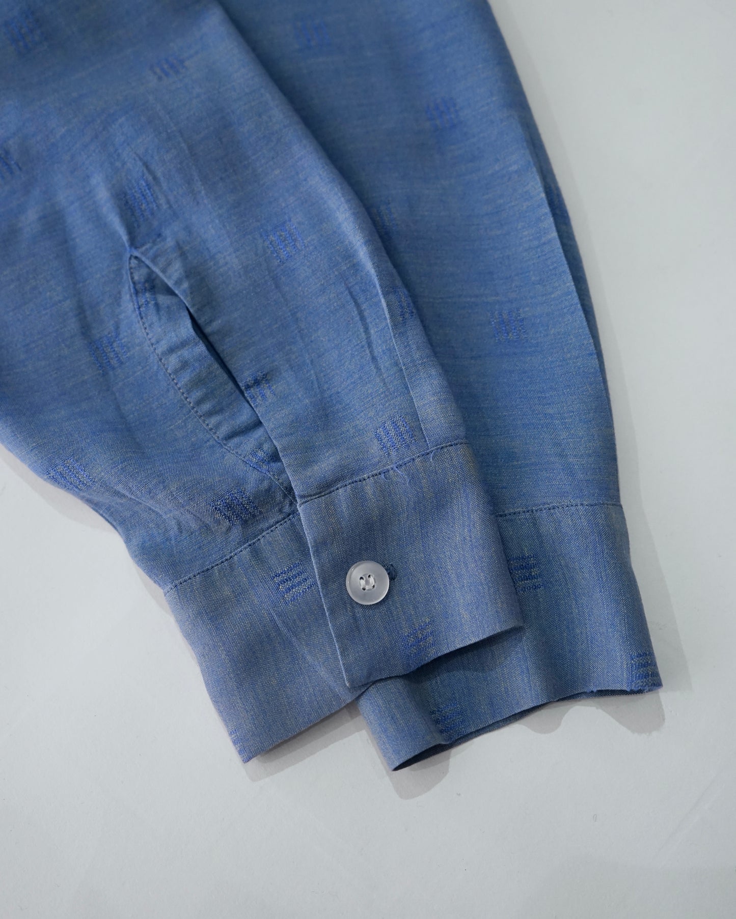 50s Jacquard Weave Rayon Shirt