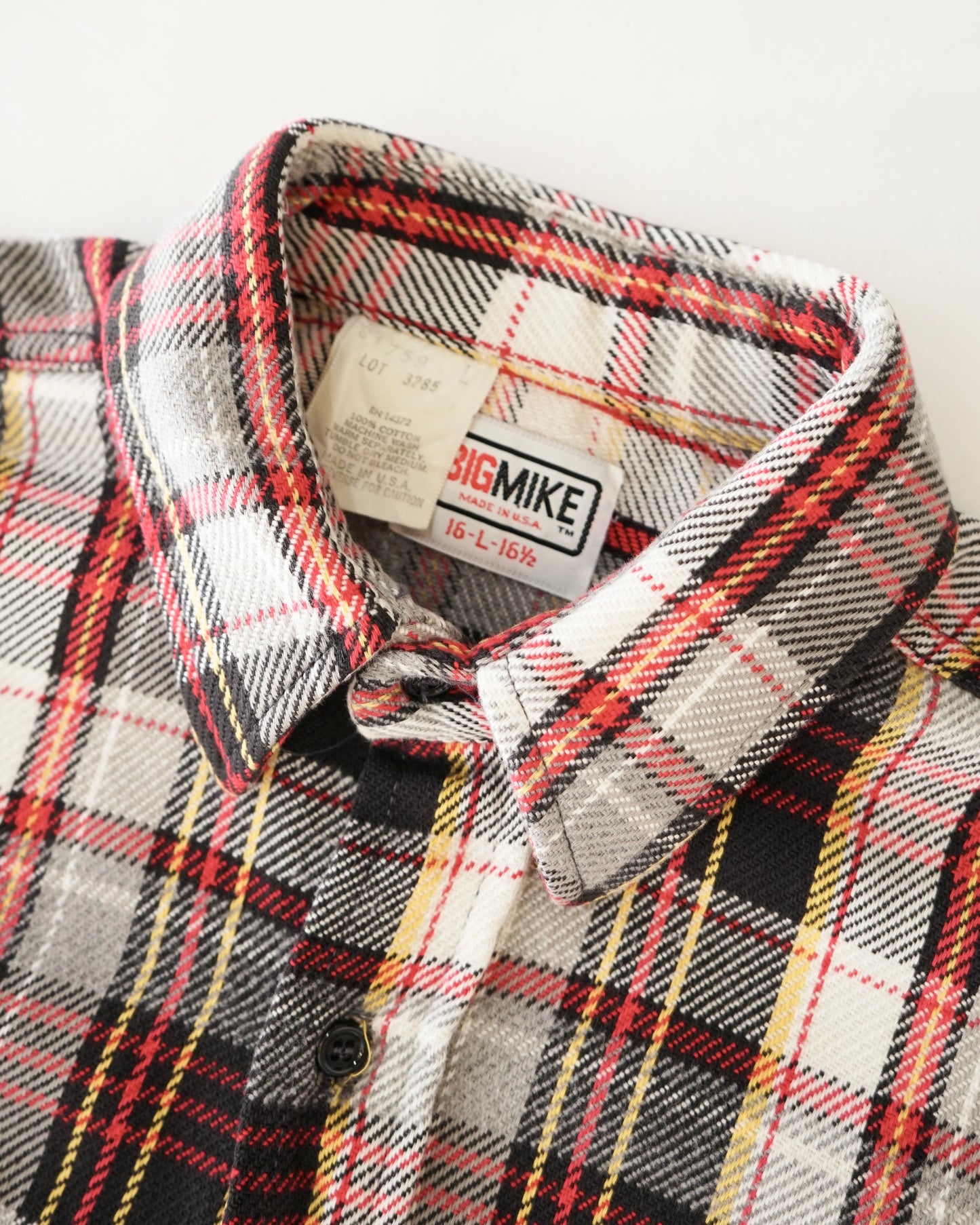 80s【BIG MIKE】L/S Flannel Shirt USA製