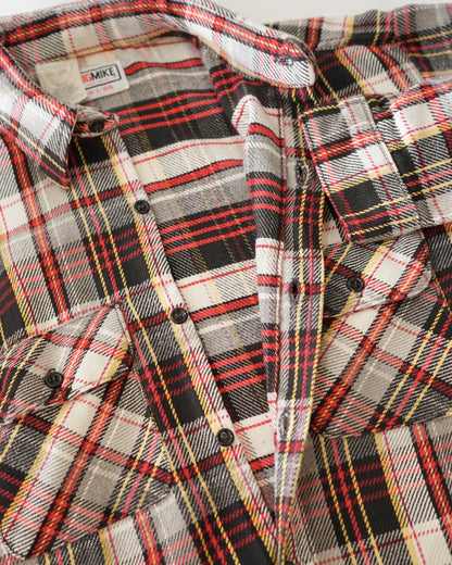 80s【BIG MIKE】L/S Flannel Shirt USA製