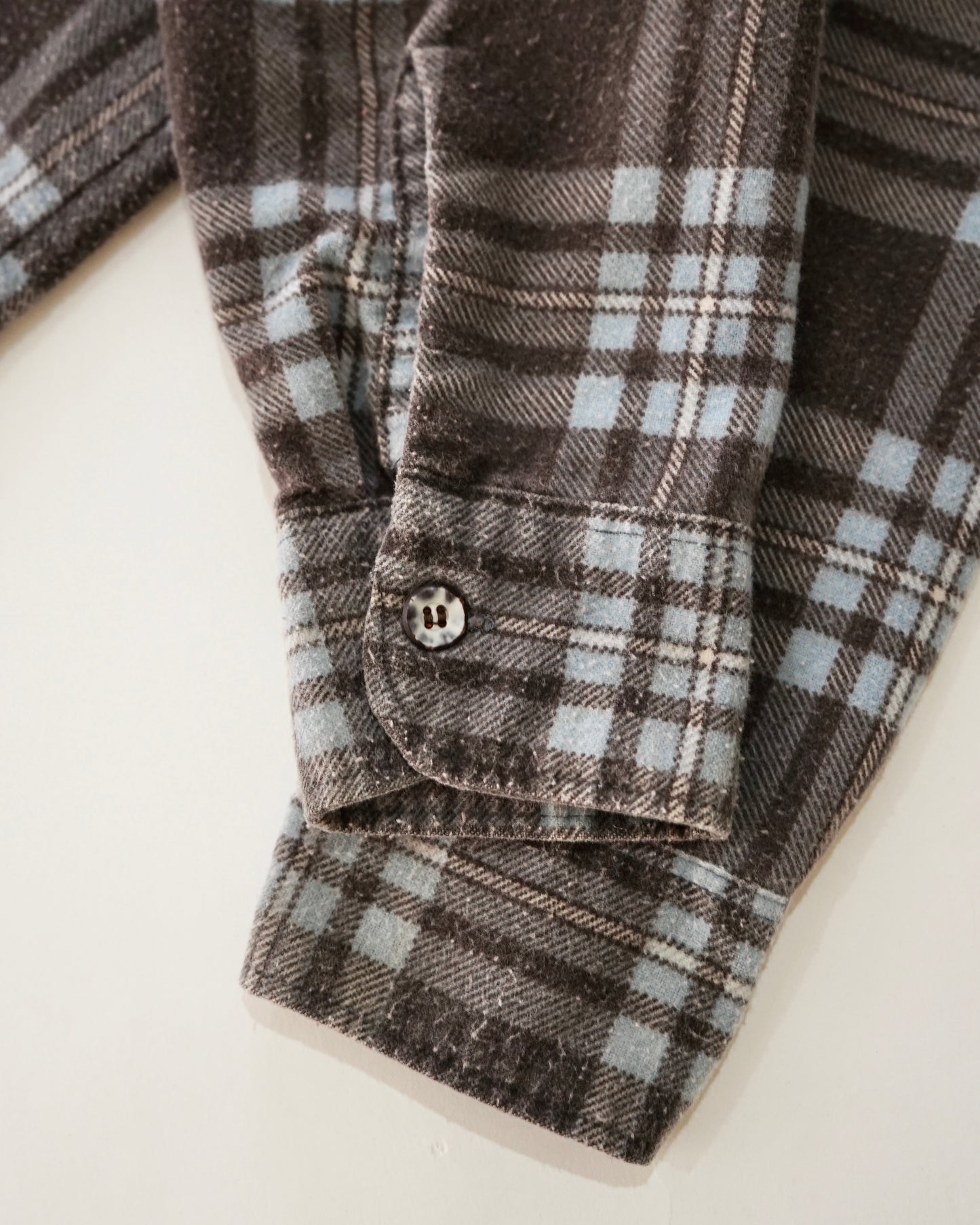 70s Sears L/S Print Flannel Shirt