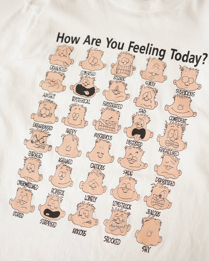 90s “How Are You Feeling Today?” Emotion Chart T-Shirt