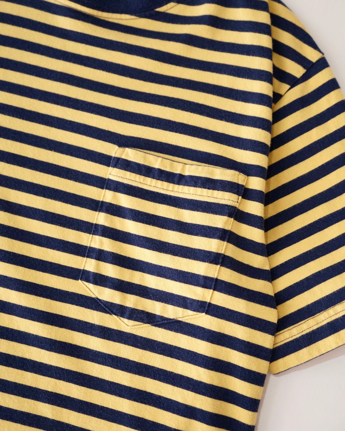 LAND'S END fine stripe pocket tee