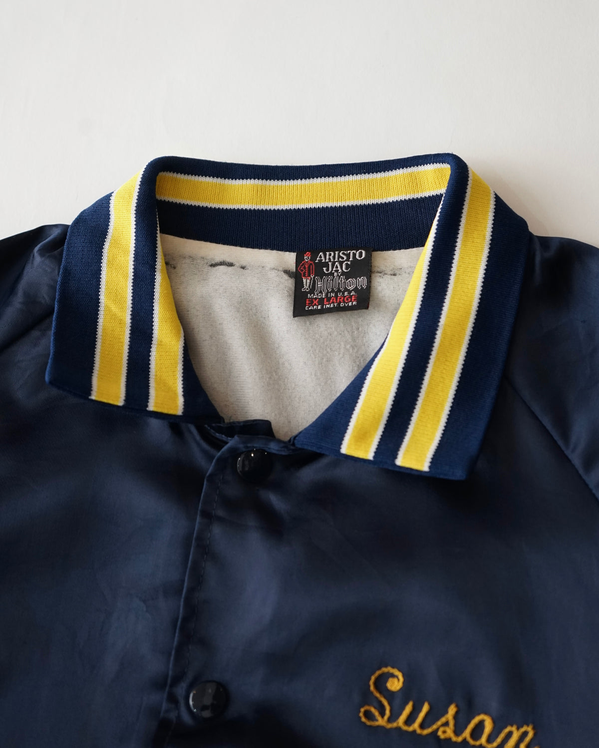 70-80s ARISTO JAC by Hilton Satin Award Jacket