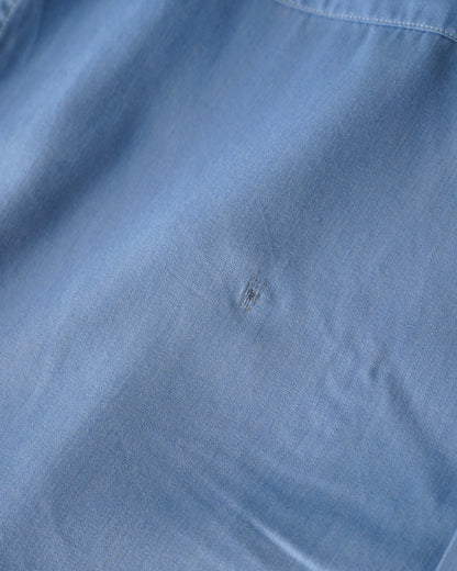 1950s Holly-Made California Rayon Gabardine Open Collar Shirt