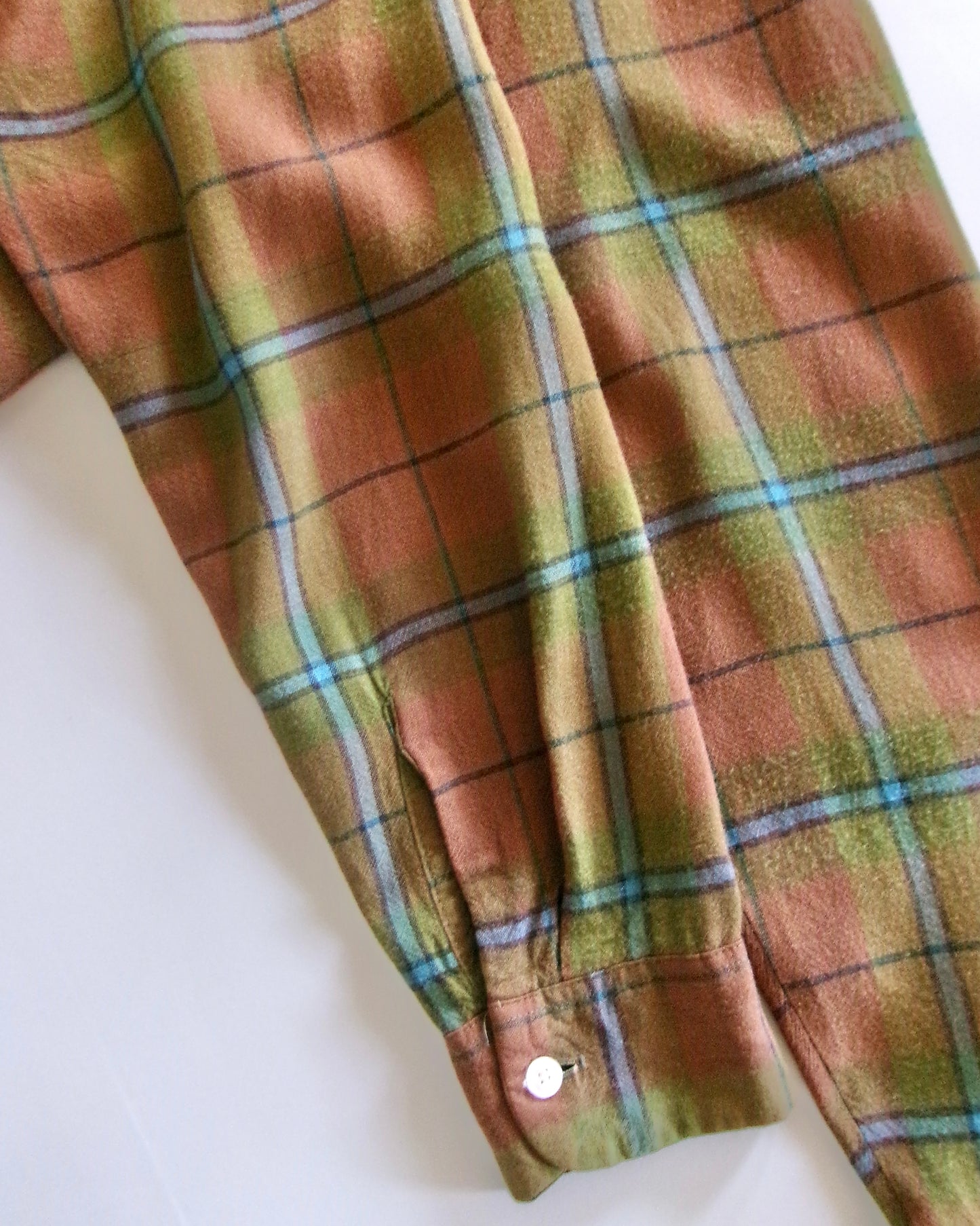 TOWNCRAFT rayon check shirt
