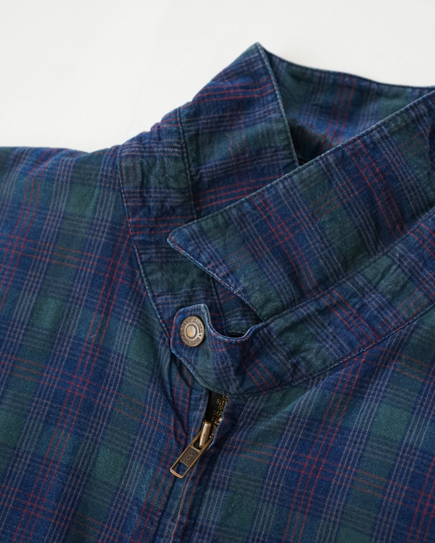 90s Eddie Bauer Black Watch Plaid Cotton Swing Top Made in USA