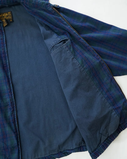 90s Eddie Bauer Black Watch Plaid Cotton Swing Top Made in USA