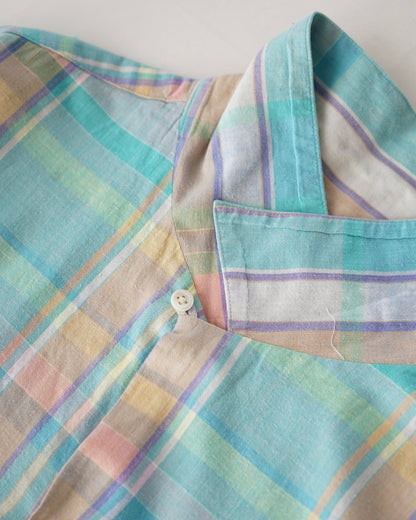 Polo by Ralph Lauren Pastel Madras Open Collar Shirt