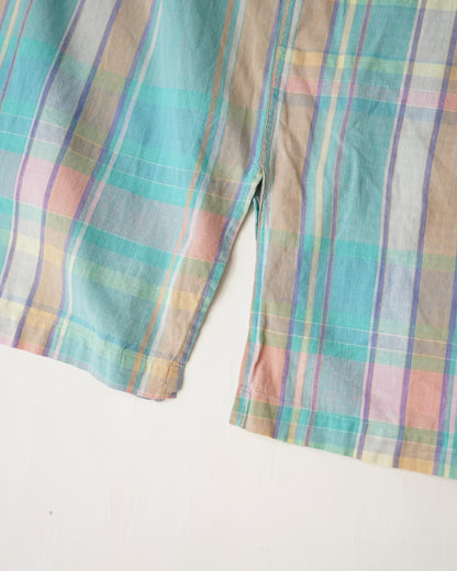 Polo by Ralph Lauren Pastel Madras Open Collar Shirt